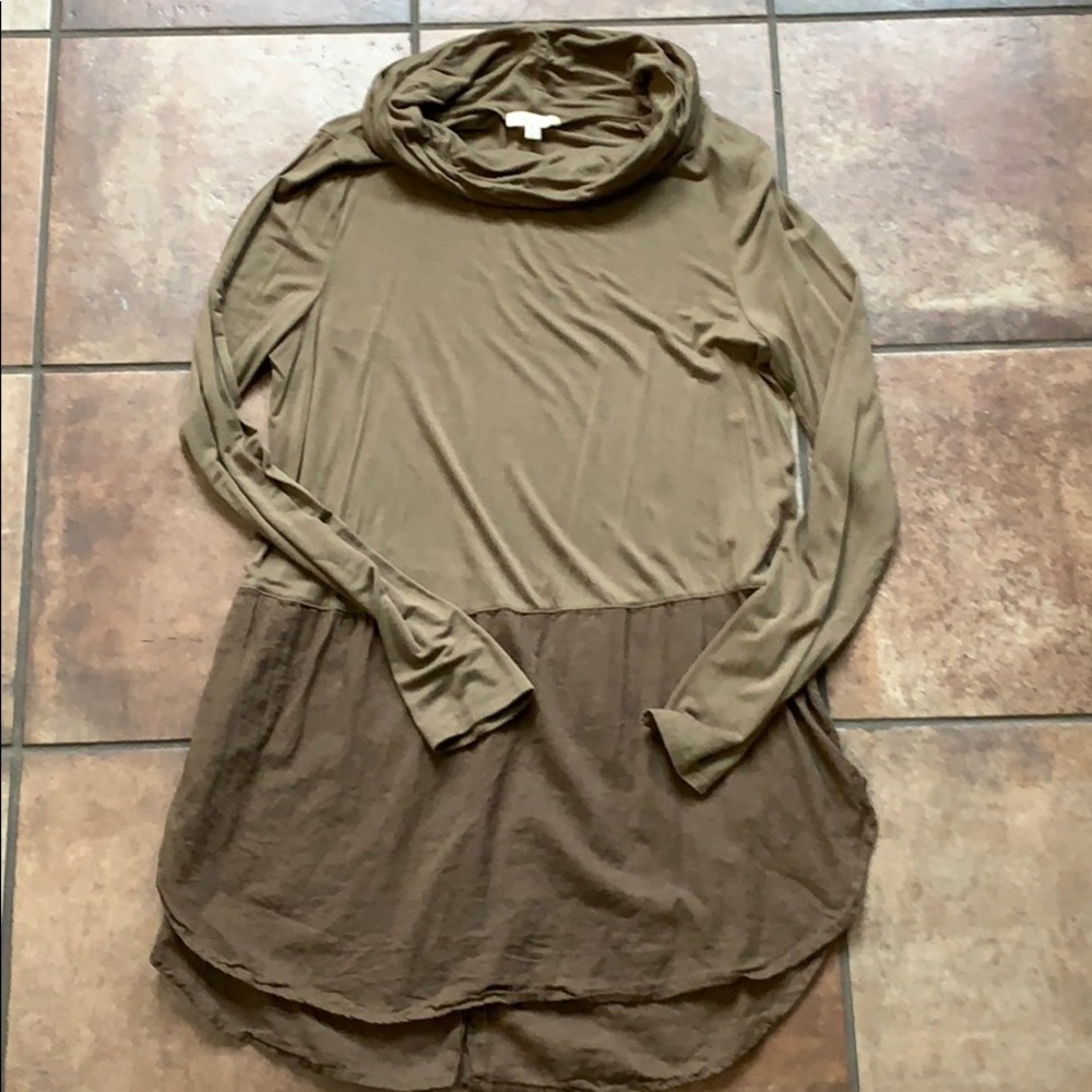 KORI America army green blouse